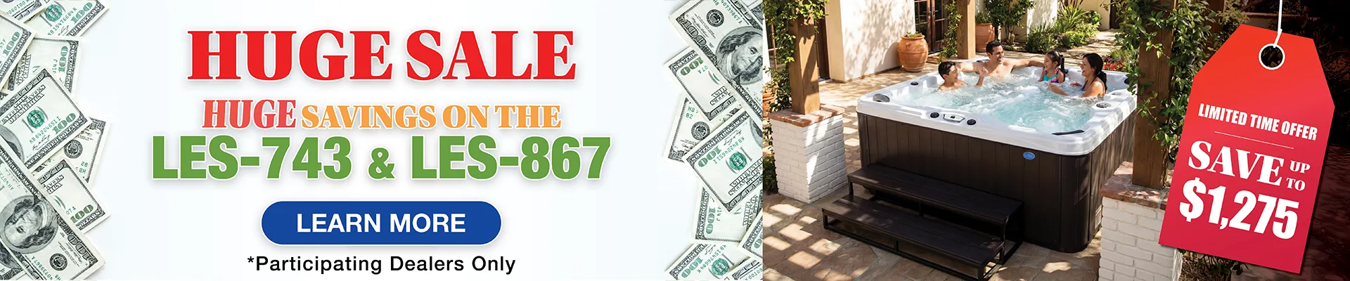 Calspas hot tub being used in a family setting - Terrebonne